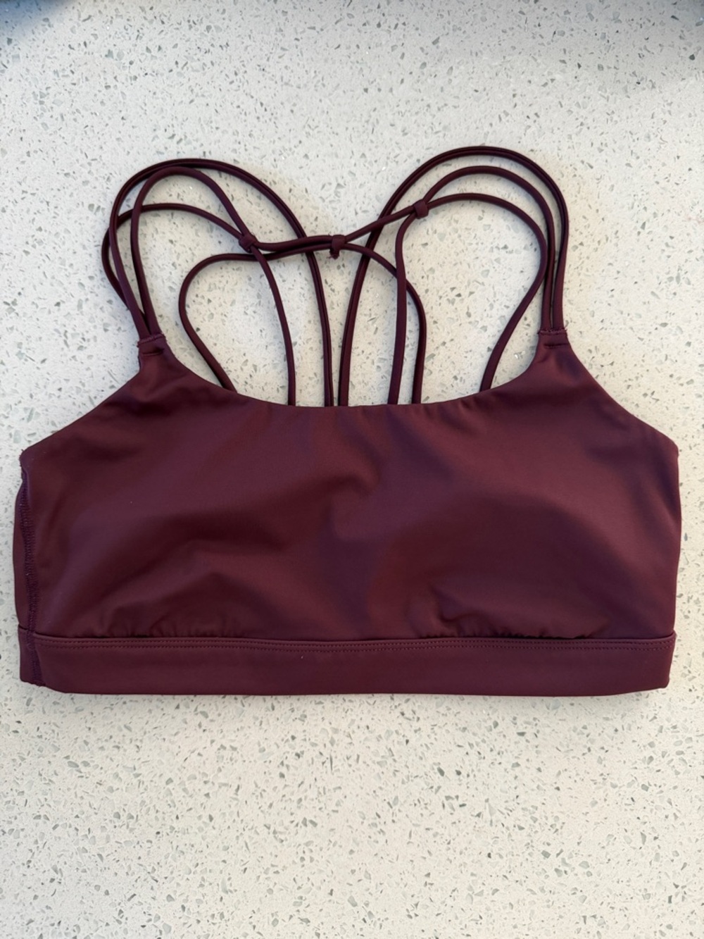 All in motion Burgundy Multi-Strap Sports Bralette
